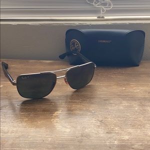 Authentic Mens Ray Ban polarized sunglasses